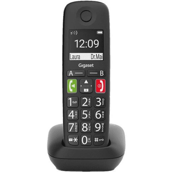 Gigaset E290R DUO Huistelefoon Zwart