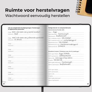 Systemyze Wachtwoordenboekje met Alfabet