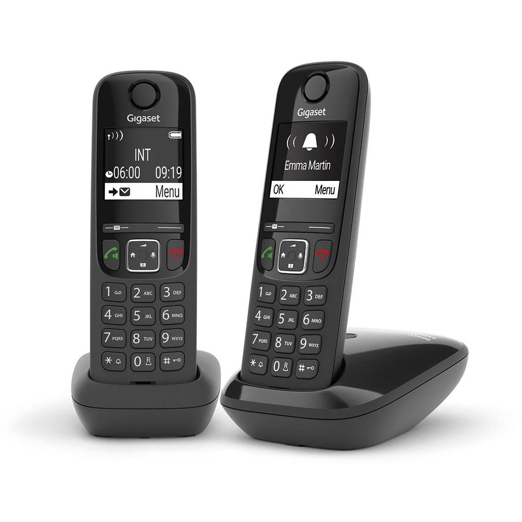 Gigaset AS690 DUO Huistelefoon Zwart