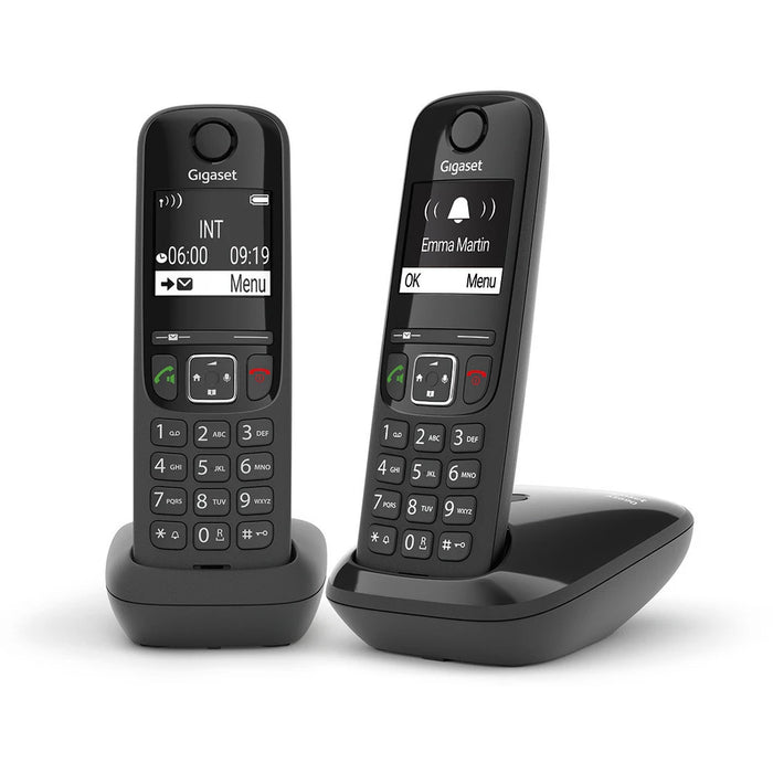 Gigaset AS690 DUO Huistelefoon Zwart