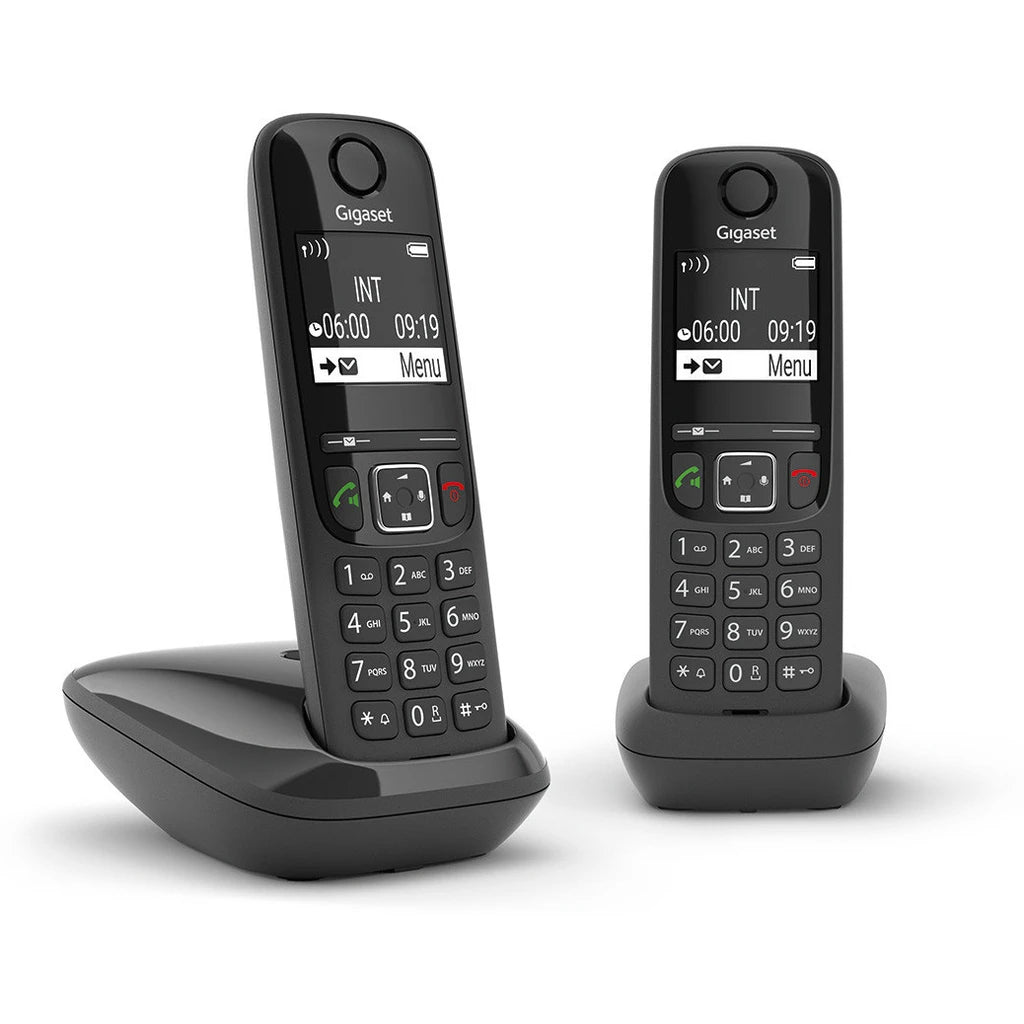 Gigaset AS690 DUO Huistelefoon Zwart
