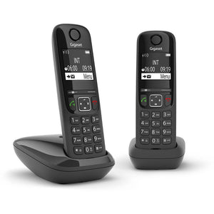 Gigaset AS690 DUO Huistelefoon Zwart