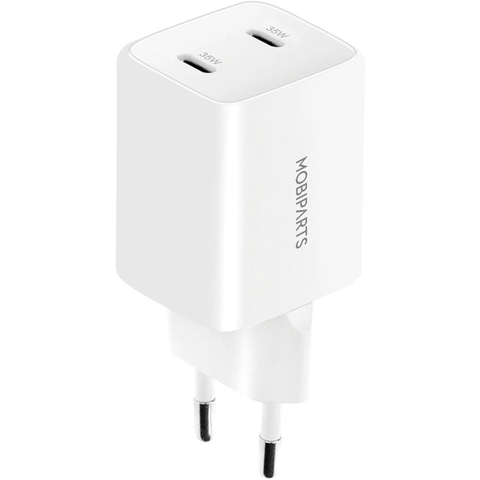 Mobiparts Adapter Dual USB-C 35W Wit