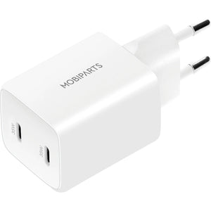 Mobiparts Adapter Dual USB-C 35W Wit