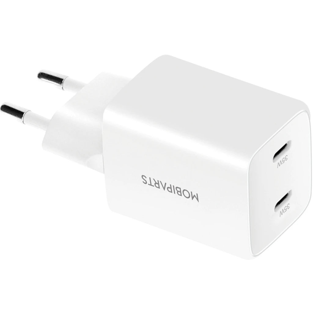 Mobiparts Adapter Dual USB-C 35W Wit
