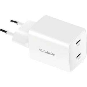 Mobiparts Adapter Dual USB-C 35W Wit