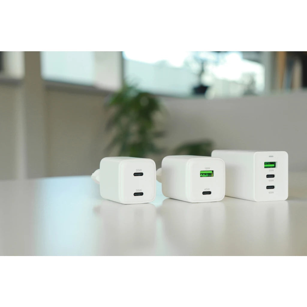 Mobiparts Adapter USB-C en USB-A 45W Wit