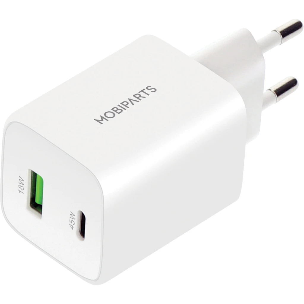 Mobiparts Adapter USB-C en USB-A 45W Wit