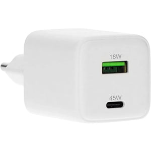Mobiparts Adapter USB-C en USB-A 45W Wit