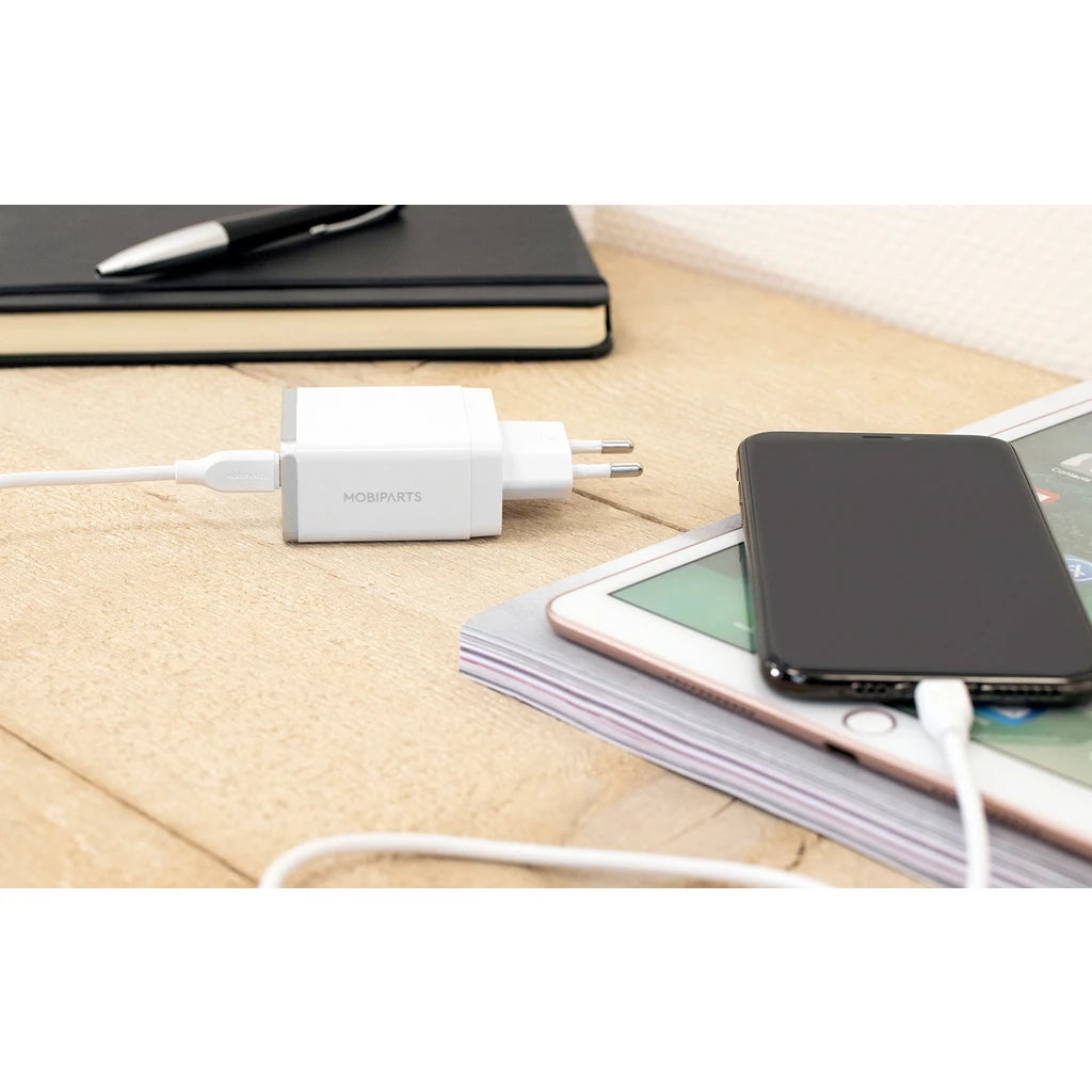 Mobiparts USB-C naar USB-C kabel 2m Wit