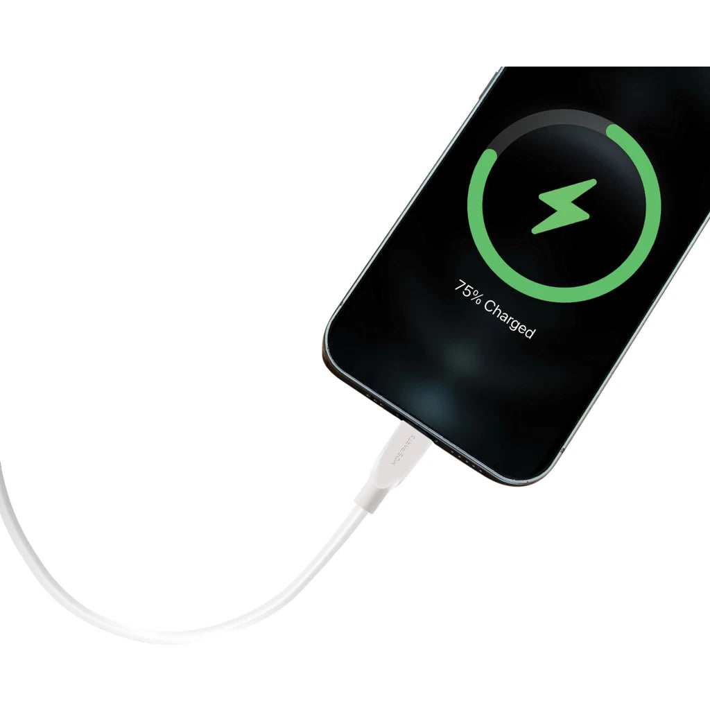 Mobiparts Adapter USB-C en USB-A 20W Wit - met USB-C Kabel