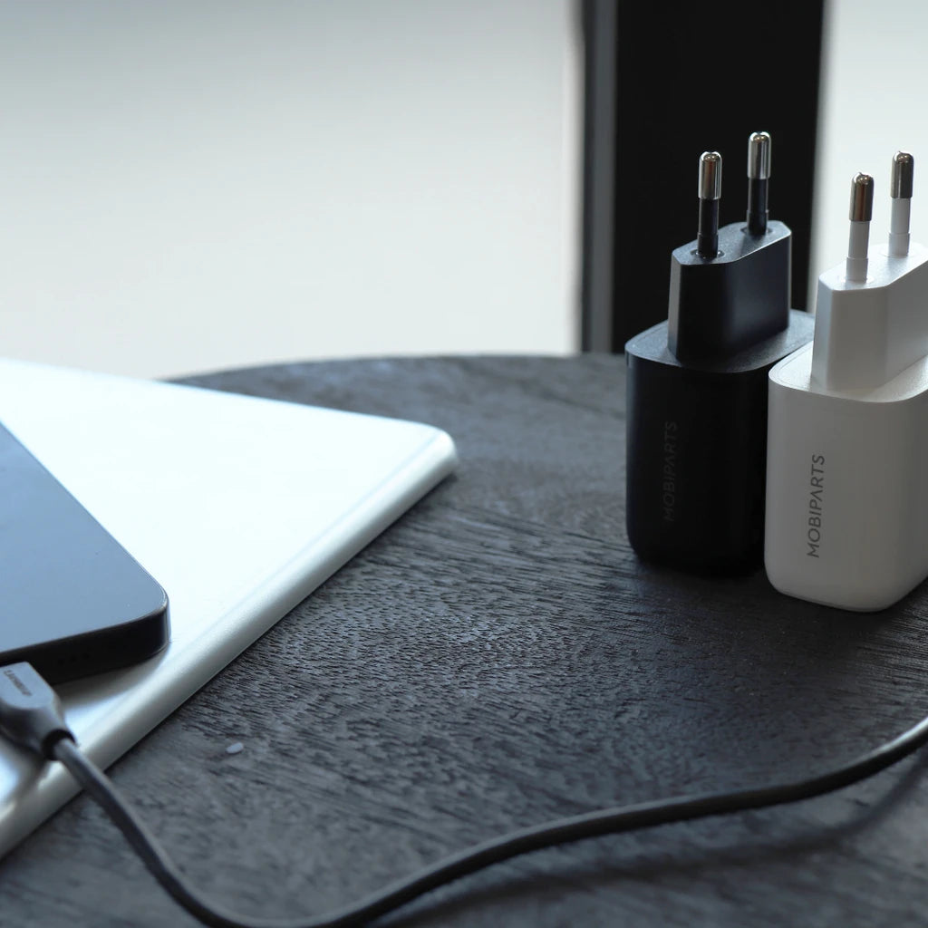 Mobiparts Adapter USB-C en USB-A 20W Wit - met USB-C Kabel