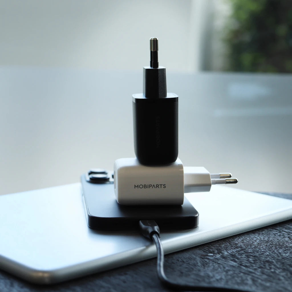 Mobiparts Adapter USB-C en USB-A 20W Wit - met USB-C Kabel