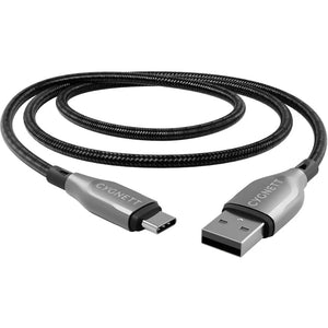 Cygnett Armoured Braided Kabel USB-A naar USB-C 2m Zwart