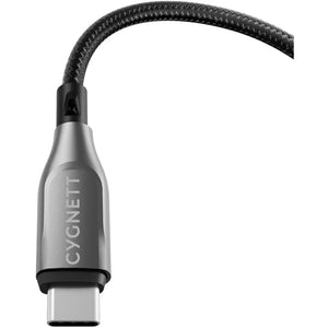 Cygnett Armoured Braided Kabel USB-A naar USB-C 1m Zwart
