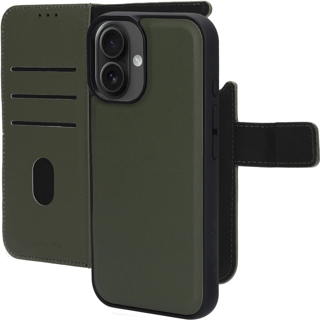 Mobiparts Leather 2 in 1 Wallet Case Apple iPhone Groen