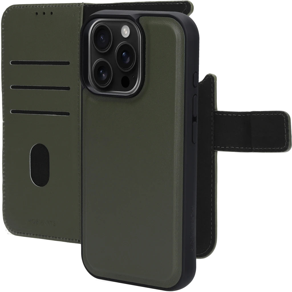 Mobiparts Leather 2 in 1 Wallet Case Apple iPhone Groen