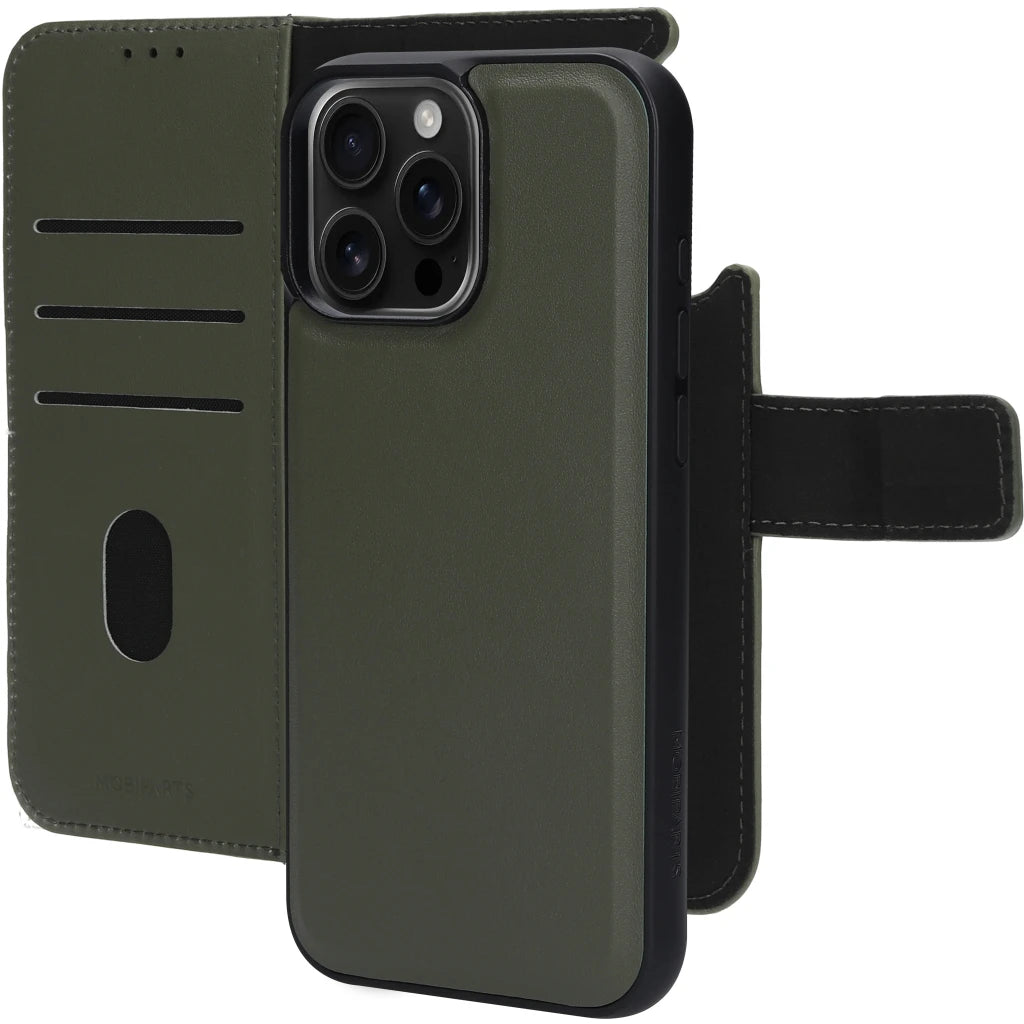 Mobiparts Leather 2 in 1 Wallet Case Apple iPhone Groen