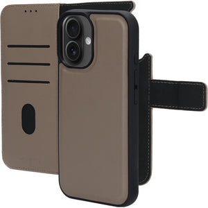 Mobiparts Leather 2 in 1 Wallet Case Apple iPhone Taupe