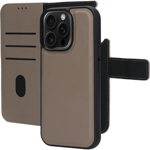 Mobiparts Leather 2 in 1 Wallet Case Apple iPhone Taupe