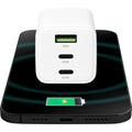 Mobiparts Adapter Dual USB-C en USB-A 65W Wit
