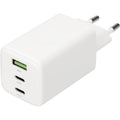 Mobiparts Adapter Dual USB-C en USB-A 65W Wit