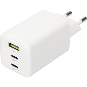 Mobiparts Adapter Dual USB-C en USB-A 65W Wit