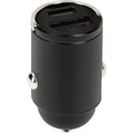 Mobiparts Auto Adapter USB-C en USB-A 30W Zwart