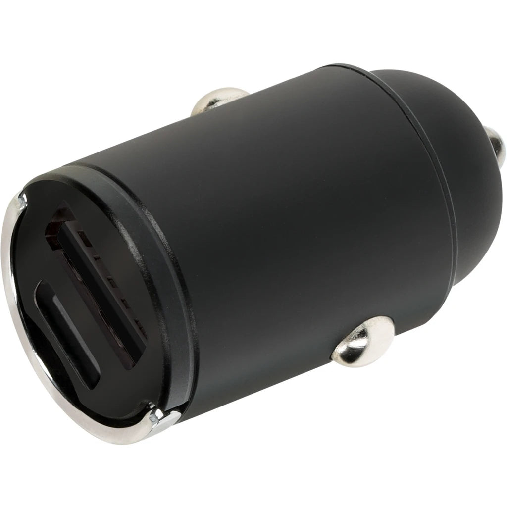 Mobiparts Auto Adapter USB-C en USB-A 30W Zwart