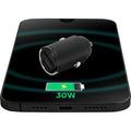 Mobiparts Auto Adapter USB-C en USB-A 30W Zwart