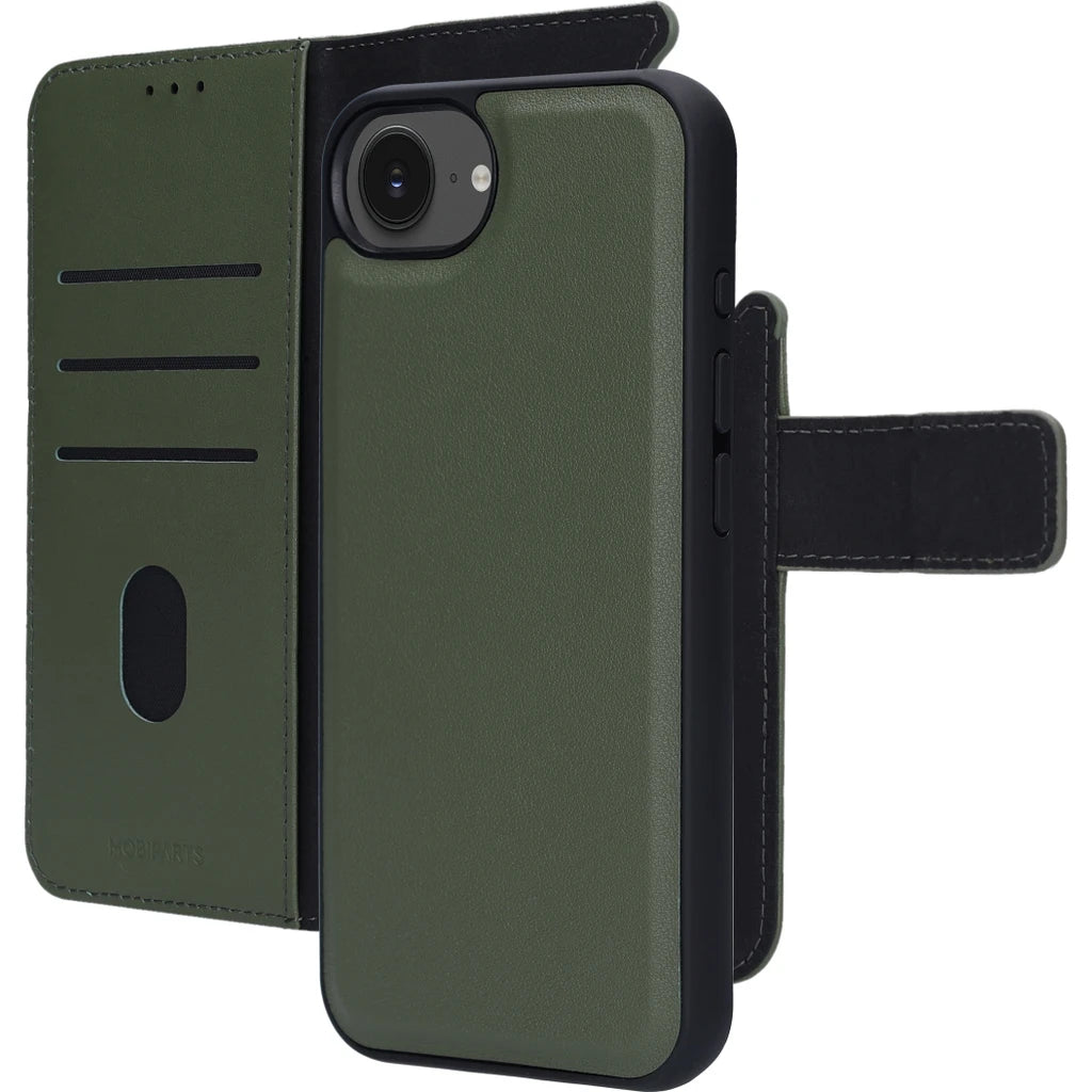 Mobiparts Leather 2 in 1 Wallet Case Apple iPhone Groen