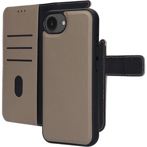 Mobiparts Leather 2 in 1 Wallet Case Apple iPhone Taupe