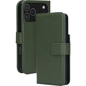 Mobiparts Leather 2 in 1 Wallet Case Apple iPhone Groen
