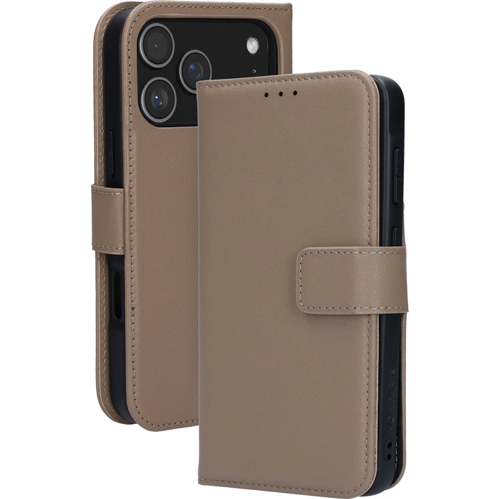 Mobiparts Leather 2 in 1 Wallet Case Apple iPhone Taupe