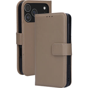 Mobiparts Leather 2 in 1 Wallet Case Apple iPhone Taupe