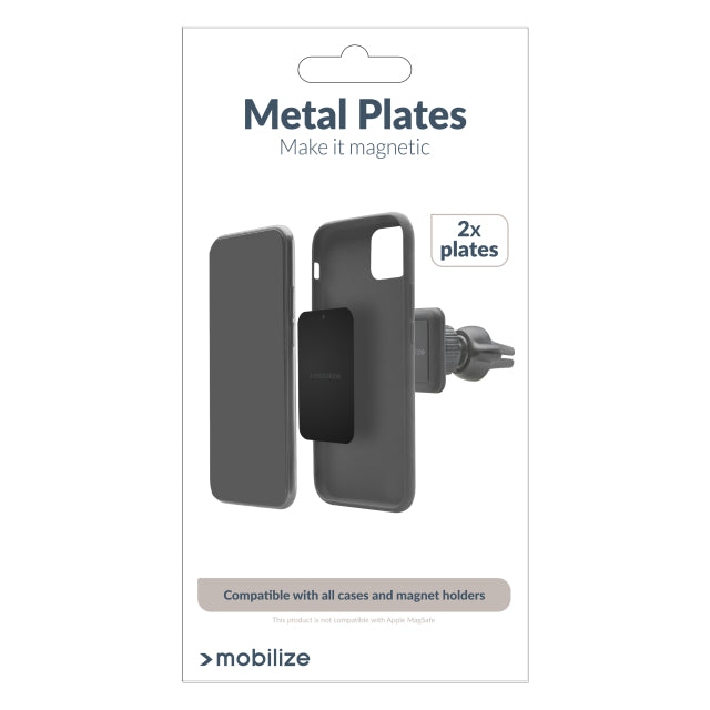 Mobilize Metalen Platen 2-pack Zwart