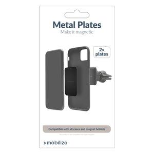 Mobilize Metalen Platen 2-pack Zwart