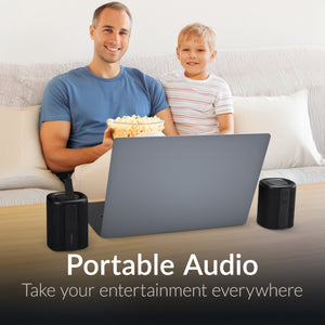 Mobilize 2 in 1 Bluetooth Speakers Zwart