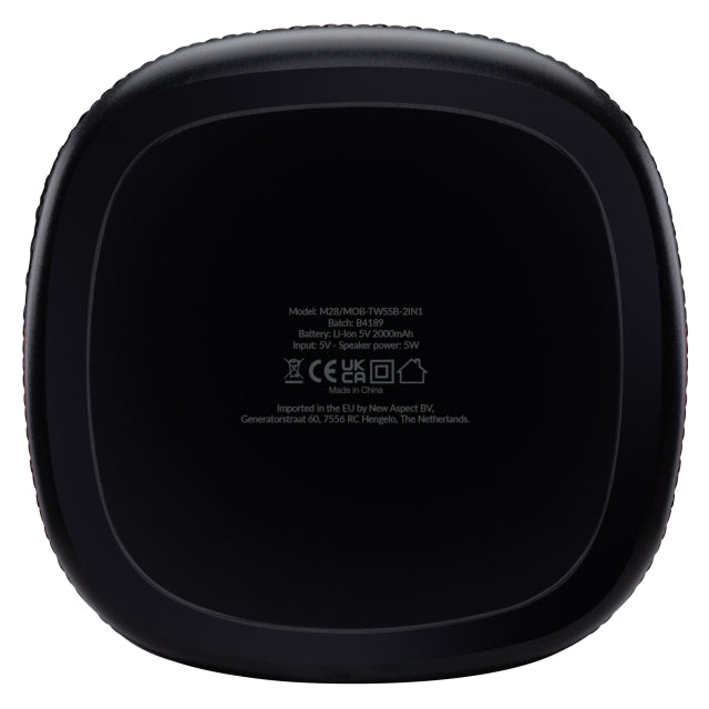 Mobilize 2 in 1 Bluetooth Speakers Zwart