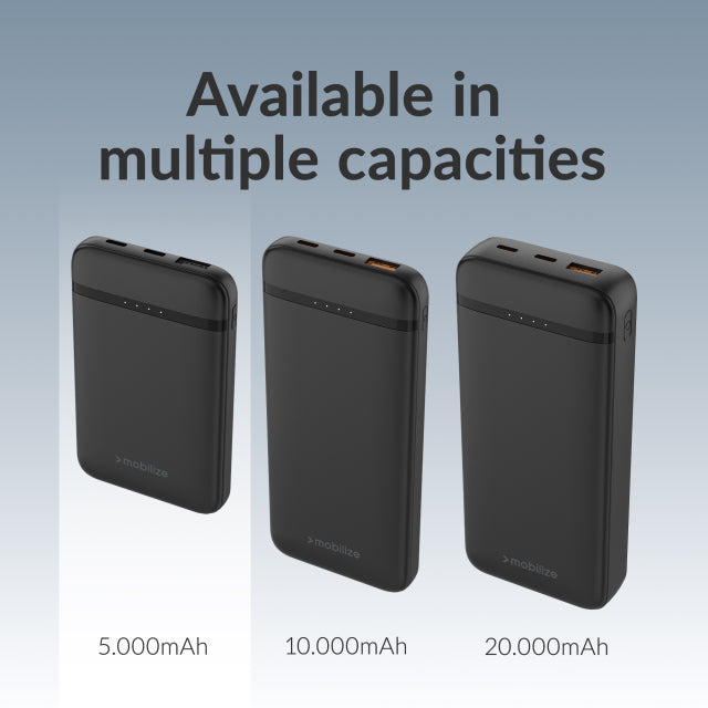 Mobilize Powerbank 5000mAh 10W Zwart