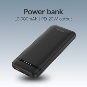 Mobilize Powerbank 10000mAh 20W Zwart