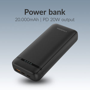 Mobilize Powerbank 20000mAh 20W Zwart