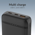 Mobilize Powerbank 20000mAh 20W Zwart