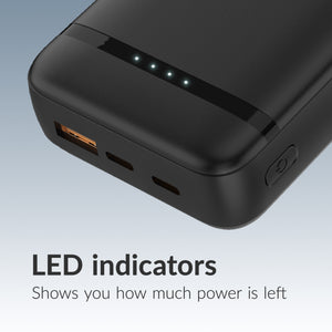 Mobilize Powerbank 20000mAh 20W Zwart