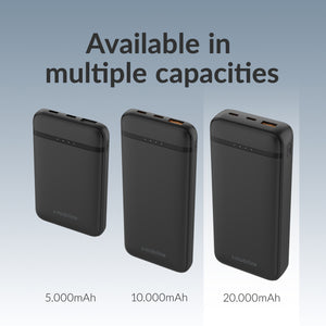 Mobilize Powerbank 20000mAh 20W Zwart