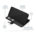 Mobilize Premium Gelly Wallet Hoesje Samsung Zwart