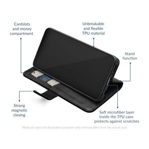 Mobilize Premium Gelly Wallet Hoesje Samsung Zwart