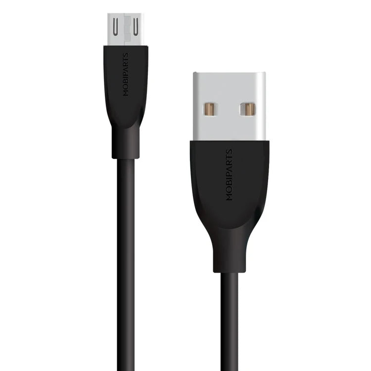 Mobiparts USB-A naar Micro-USB kabel 1m Zwart