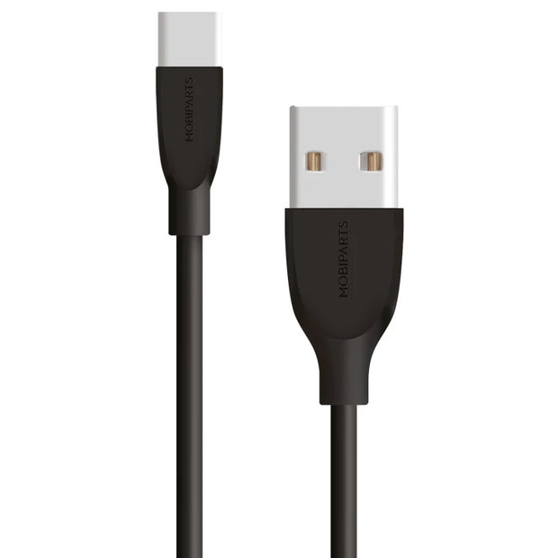 Mobiparts USB-C naar USB-A kabel 1m Zwart