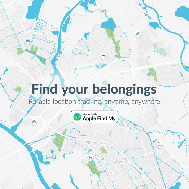 Beeep BeTag Apple Tracker met sleutelhanger Zwart